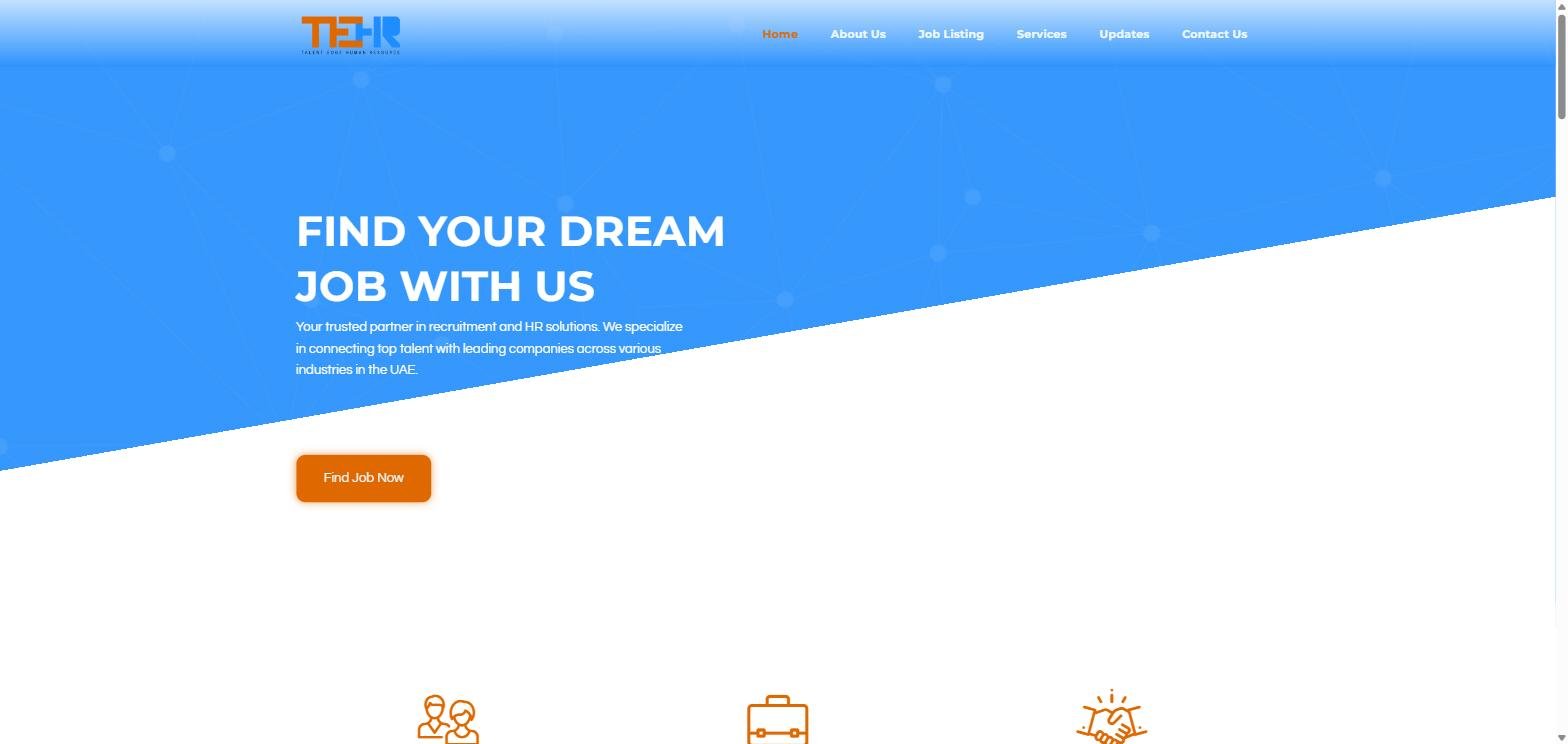 TEHR recruitment website and job platform
